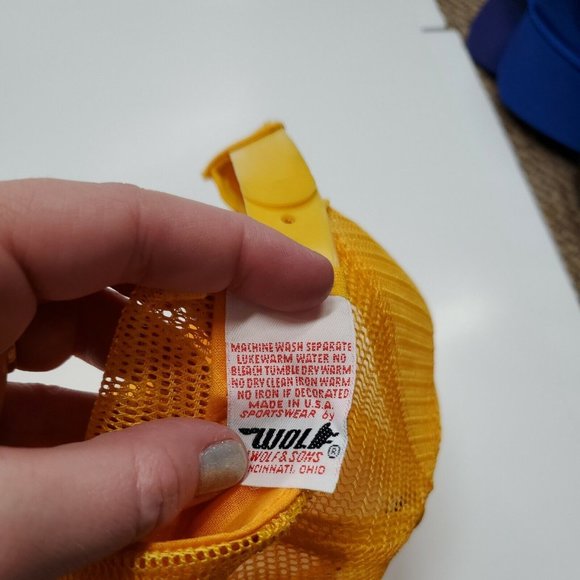 NWOT Nutrament Yellow Trucker Adjustable Snapback Hat Cap New Without Tags - Picture 2 of 10